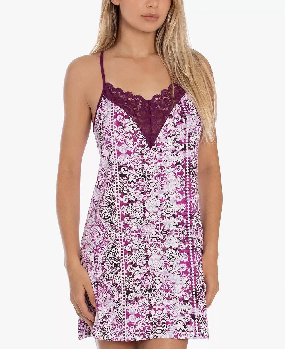 NEW IN BLOOM chemise night gown in plum